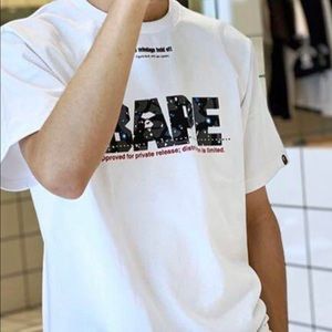 Bape white T-Shirt space Camo hunting Private Rel.